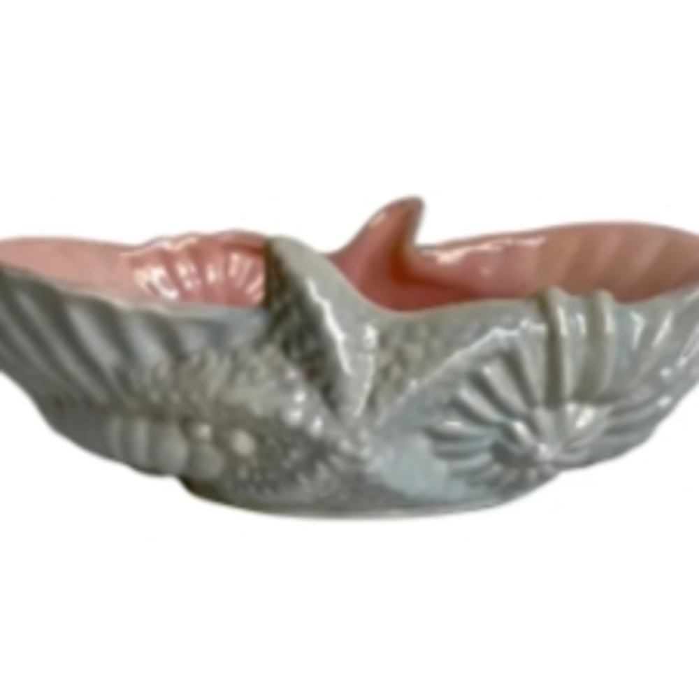 Elegant Pink and Gray Ceramic Bowl